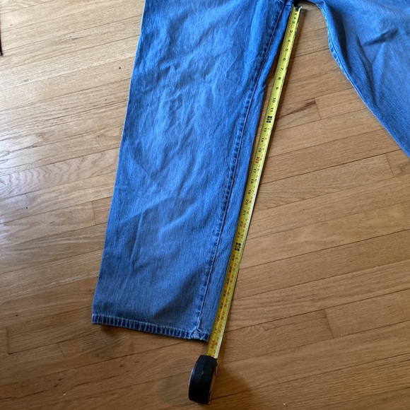 SILVER TAB Vintage 90s light blue Levi’s Carpenter Jeans 36X34 - Picture 9 of 16